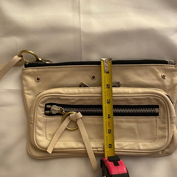 Chloe Leather Clutch with Zipper Detail - Picture 7 of 12